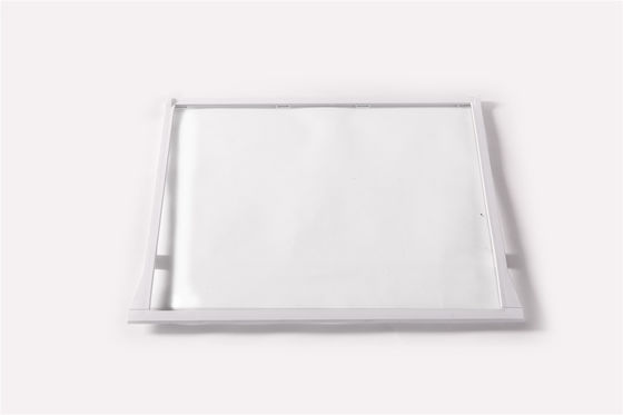 White Encapsulated Toughened Glass Fridge Glass Shelves