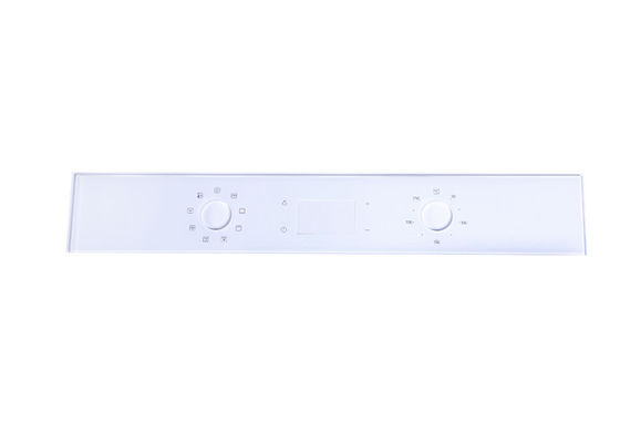 White Microwave Anti Reflective Holes Glass Control Panel